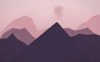 Volcano Signature — colourful red, pink and purple volcano background