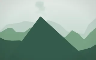Spring Rain Volcano — light white and green volcano background