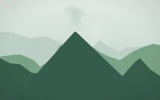 Spring Rain Volcano II — light white and green volcano background, variation II