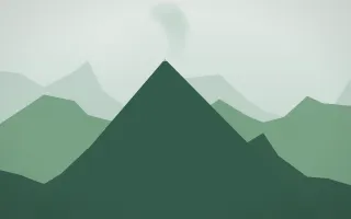 Spring Rain Volcano X — light white and green volcano background, variation X