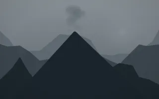 Storm Light Volcano II — dark grey and blue volcano background, variation II