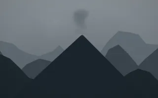 Storm Light Volcano III — dark grey and blue volcano background, variation III