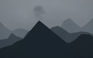 Storm Light Volcano IX — dark grey and blue volcano background, variation IX