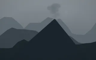 Storm Light Volcano VIII — dark grey and blue volcano background, variation VIII