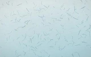 Algarve Sea Fibred Washi — light white, blue and teal washi paper background