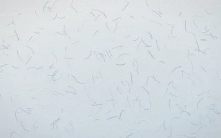 Lapland Snow Fibred Washi — light white and blue washi paper background