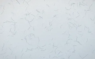Montréal Hiver Fibred Washi — light white and blue washi paper background