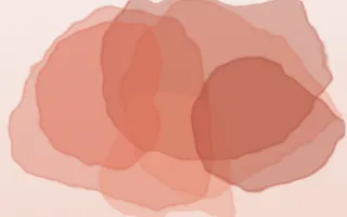 Coralline Bloom II — light orange, red and white watercolour background, variation II