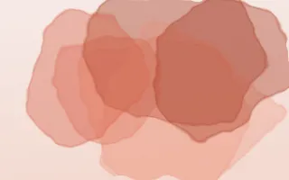 Coralline Bloom III — light orange, red and white watercolour background, variation III