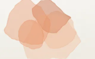 Peachette Wash II — light orange and white watercolour background, variation II