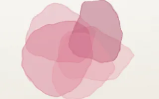 Rosea Wash III — light red, pink and white watercolour background, variation III