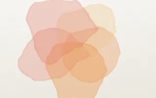 Sunset Wash II — light orange, red and white watercolour background, variation II
