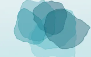Tidepool Bloom III — light teal watercolour background, variation III
