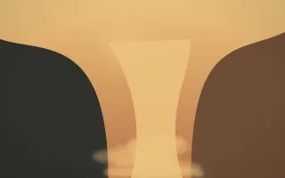 Autumn Glow Waterfall IX — colourful orange, brown and grey waterfall background, variation IX