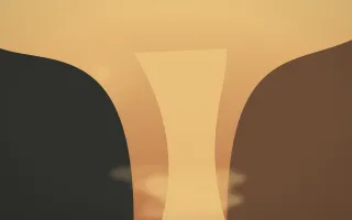 Autumn Glow Waterfall V — colourful orange, brown and grey waterfall background, variation V