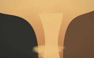 Autumn Glow Waterfall VI — colourful orange, brown and grey waterfall background, variation VI