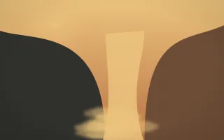 Autumn Glow Waterfall VIII — colourful orange, brown and grey waterfall background, variation VIII