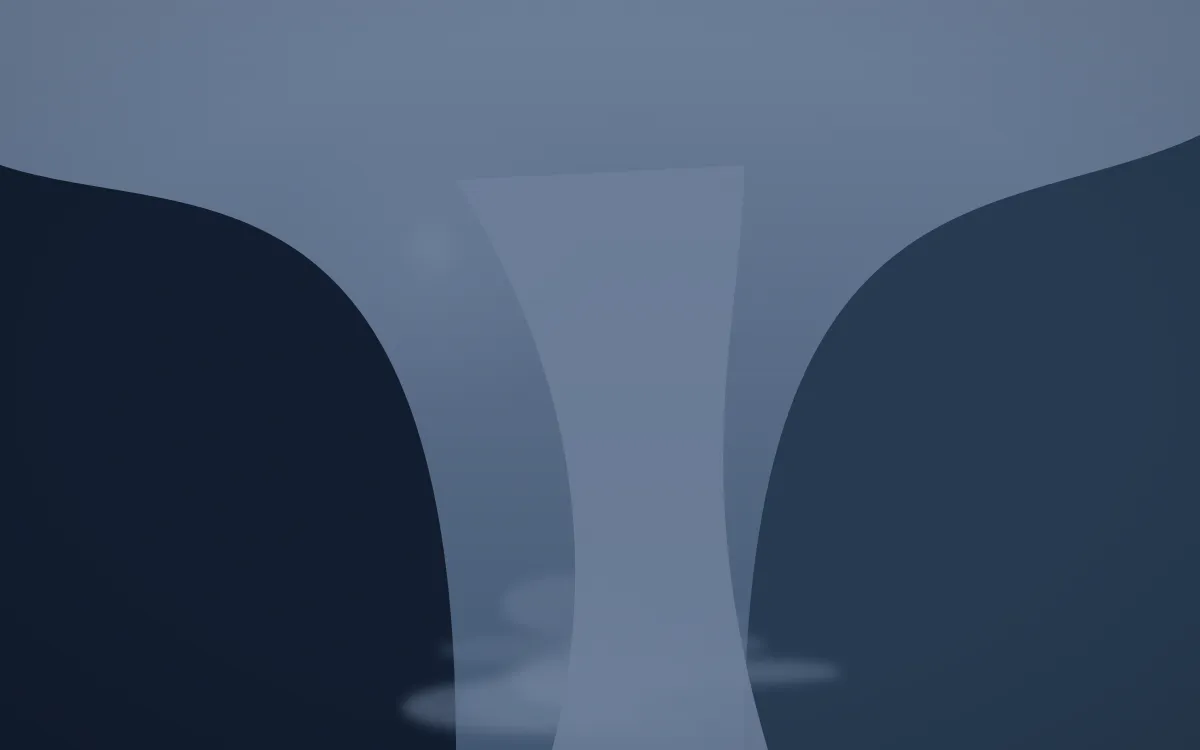 Blue Hour Waterfall — dark blue waterfall background