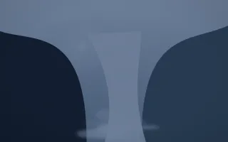 Blue Hour Waterfall — dark blue waterfall background