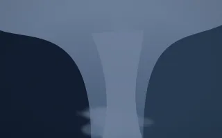 Blue Hour Waterfall II — dark blue waterfall background, variation II