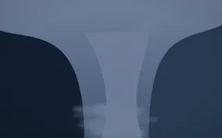 Blue Hour Waterfall IX — dark blue waterfall background, variation IX