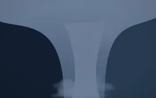 Blue Hour Waterfall VI — dark blue waterfall background, variation VI