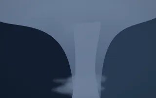 Blue Hour Waterfall VIII — dark blue waterfall background, variation VIII