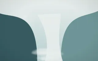 Coastal Mist Waterfall — light white and teal waterfall background
