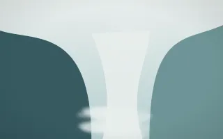 Coastal Mist Waterfall VI — light white and teal waterfall background, variation VI