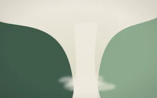 First Light Waterfall IV — light beige and green waterfall background, variation IV