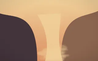 Golden Hour Waterfall — colourful orange and pink waterfall background