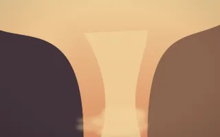 Golden Hour Waterfall IX — colourful orange and pink waterfall background, variation IX