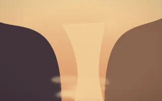 Golden Hour Waterfall V — colourful orange and pink waterfall background, variation V