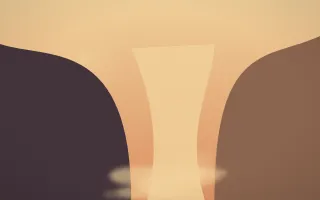 Golden Hour Waterfall VI — colourful orange and pink waterfall background, variation VI