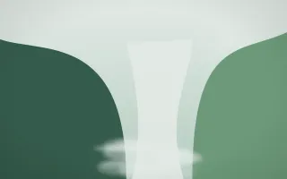 Spring Rain Waterfall III — light white and green waterfall background, variation III