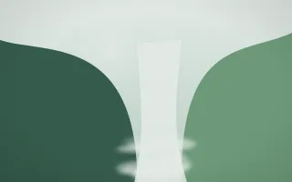 Spring Rain Waterfall IV — light white and green waterfall background, variation IV