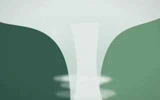 Spring Rain Waterfall VII — light white and green waterfall background, variation VII