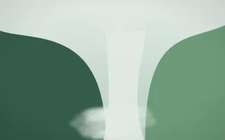 Spring Rain Waterfall VIII — light white and green waterfall background, variation VIII