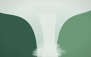 Spring Rain Waterfall X — light white and green waterfall background, variation X