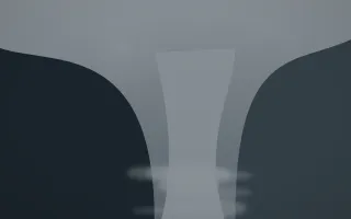 Storm Light Waterfall III — dark grey and blue waterfall background, variation III