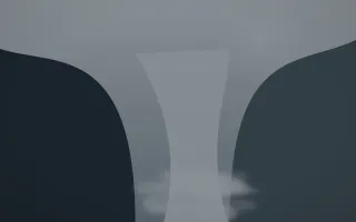Storm Light Waterfall V — dark grey and blue waterfall background, variation V