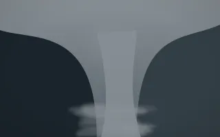 Storm Light Waterfall VII — dark grey and blue waterfall background, variation VII