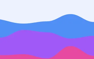 Pixoate Waves III — colourful white, blue and purple wave background, variation III