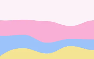 Candy Waves III — light white, pink and blue wave background, variation III