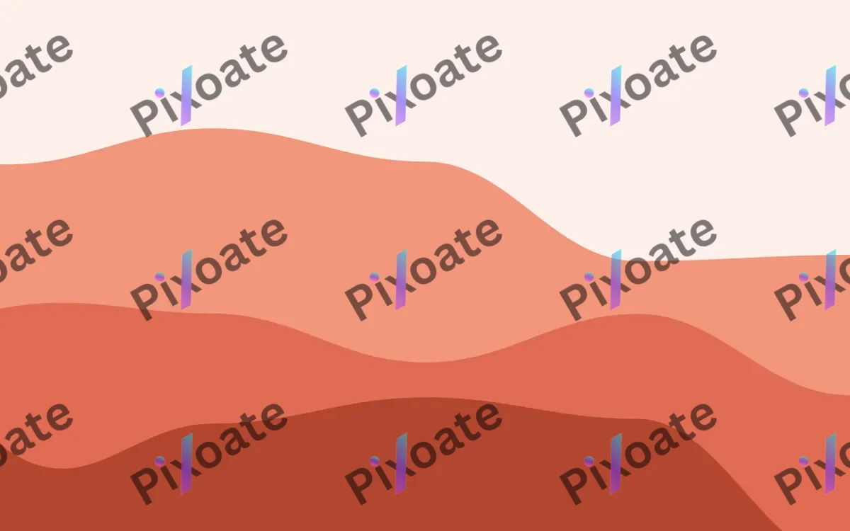 Coralline Tide — light orange, red and white wave background