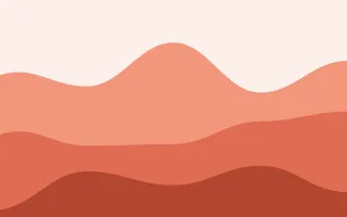 Coralline Tide III — light orange, red and white wave background, variation III