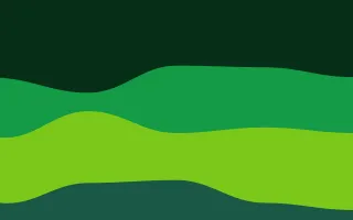Forest Waves — dark black, green and teal wave background