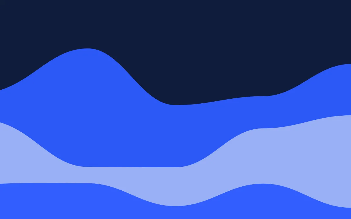 Klein Surge — dark blue wave background