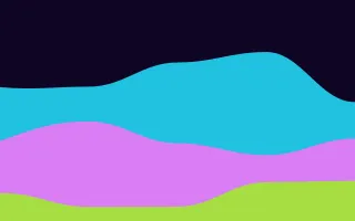 Neon Waves II Neon Waves II — dark black, teal and purple wave background, variation II
