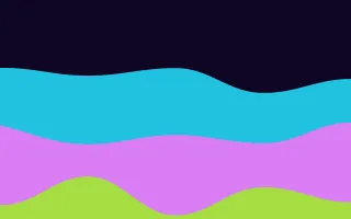 Neon Waves III Neon Waves III — dark black, teal and purple wave background, variation III